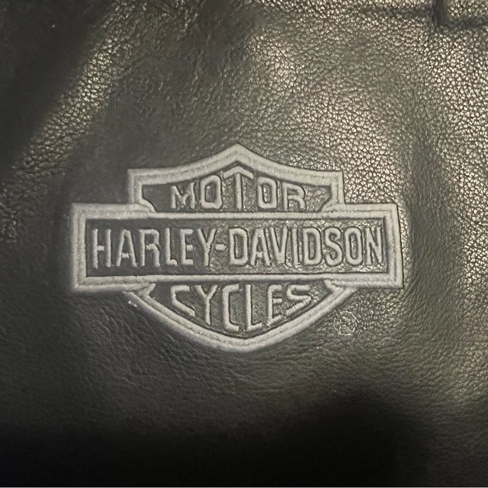 Official Harley Davidson vintage black genuine leather Tote bag/purse.
